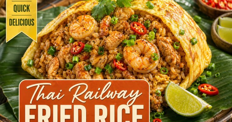 Thai Railway Fried Rice (Authentic Street Food in 20 Minutes!)