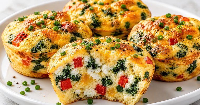 Cottage Cheese Egg Bites (High Protein, Meal Prep Friendly)